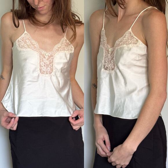 Victoria's Secret Tops - Vintage Victoria's Secret Satin & Lace Cami